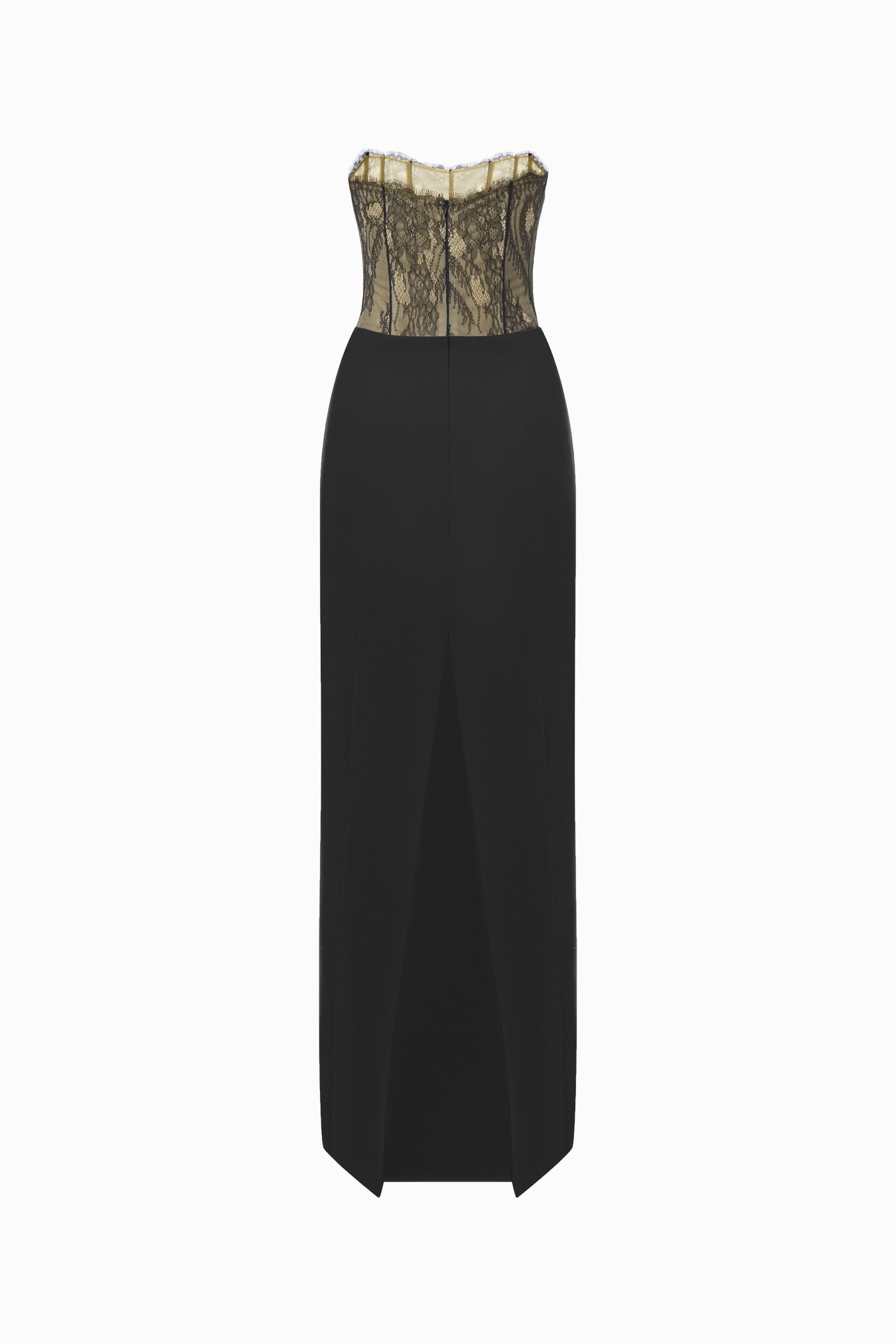LACE TIBI MAXI DRESS BLACK