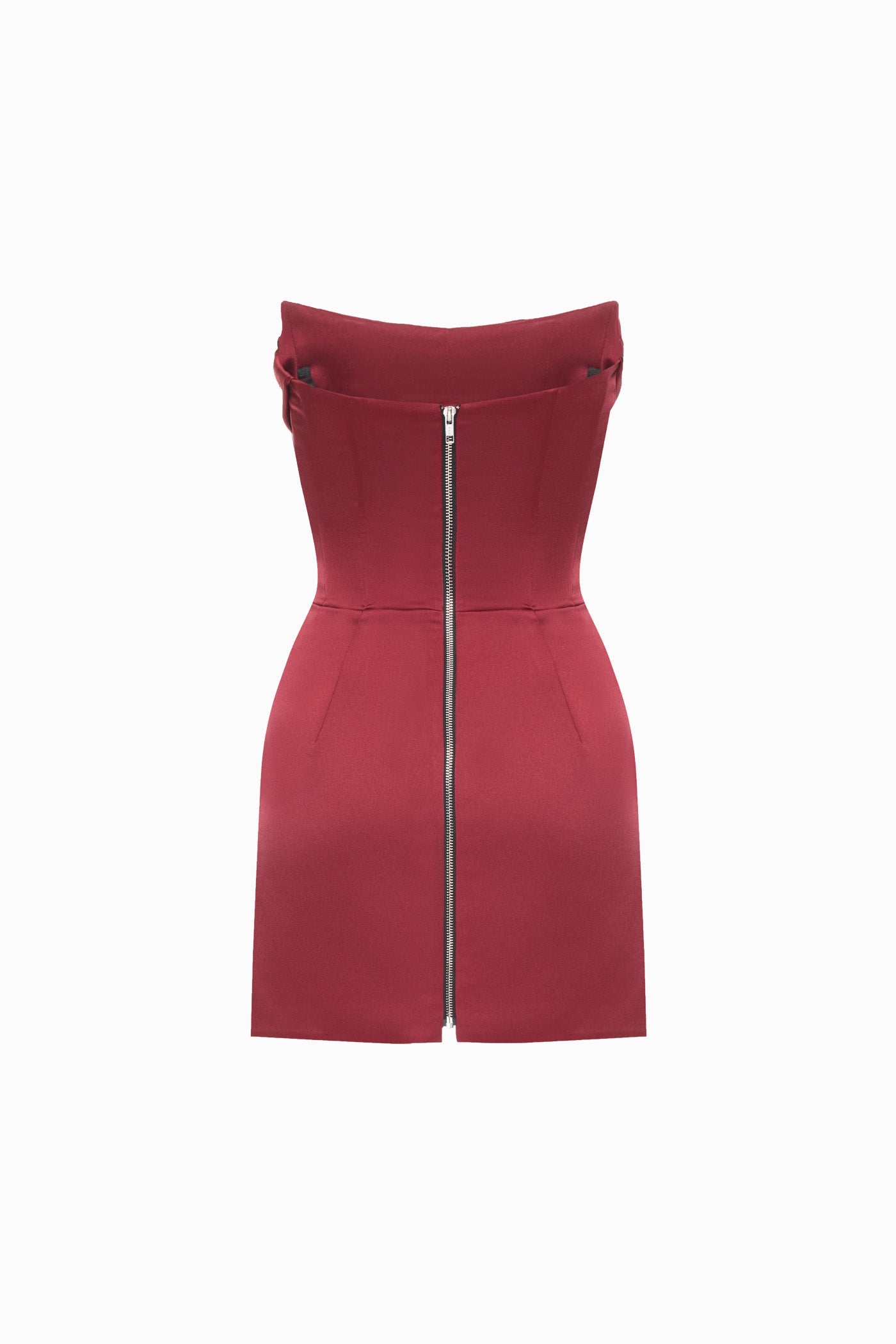 SARA DRESS WITH REMOVABLE SKIRT BURGUNDY