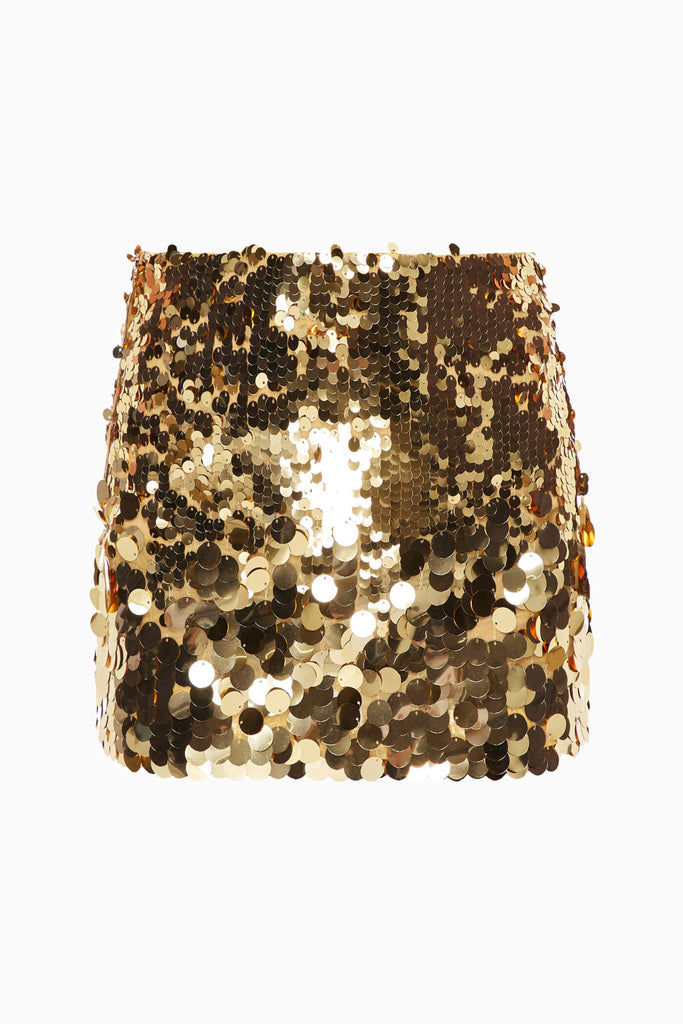 Sequin Skirt in Gold