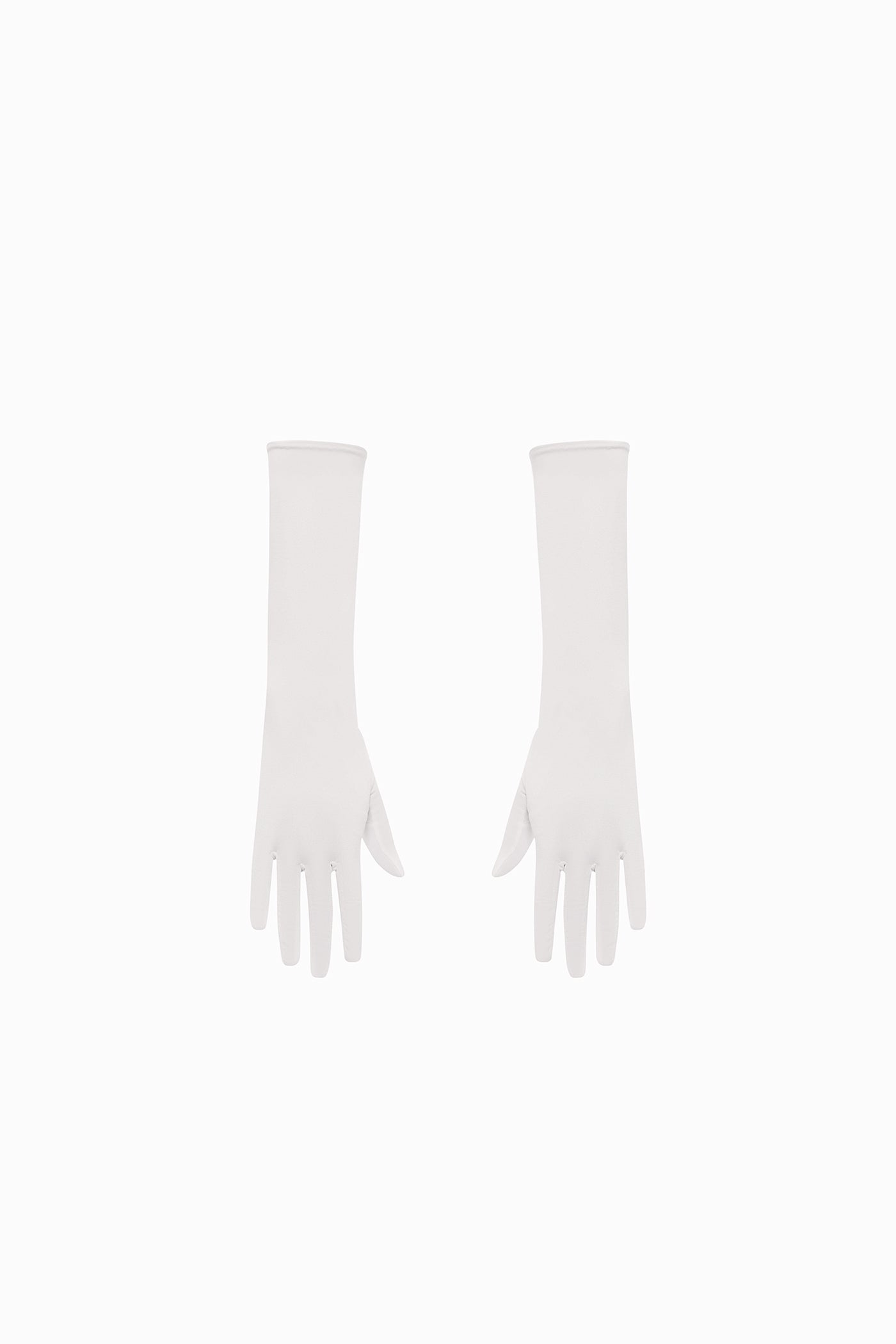 SOFT SATIN GLOVES WHITE