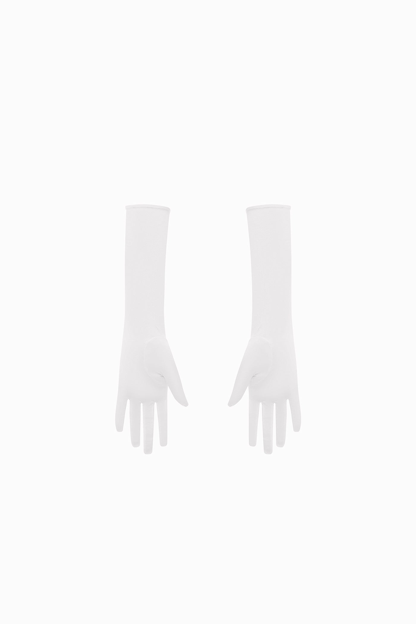 SOFT SATIN GLOVES WHITE