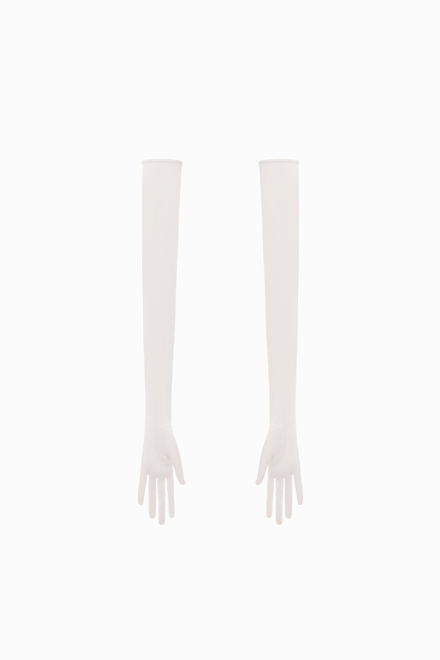LONG STRETCH GLOVES WHITE