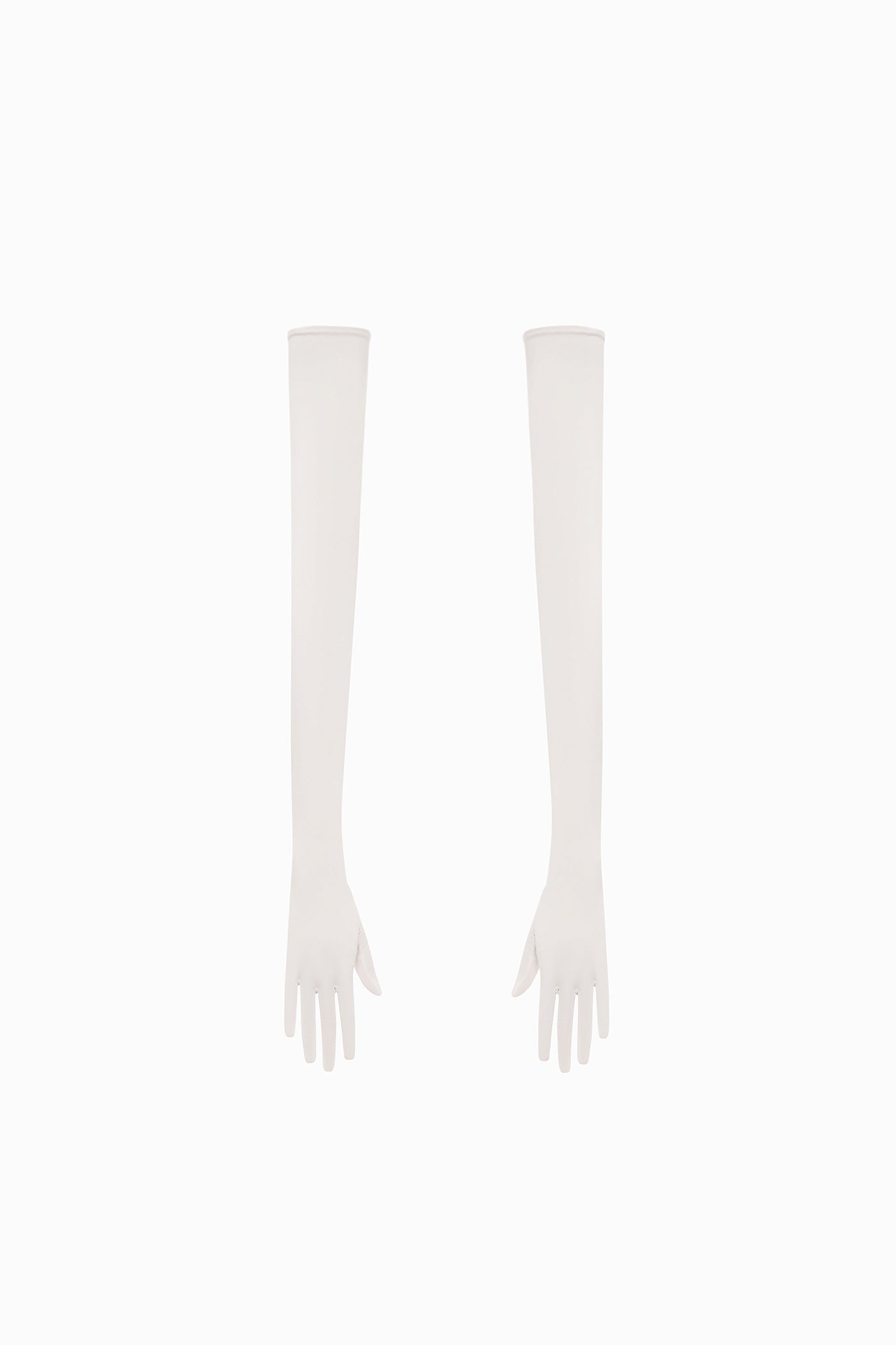 LONG STRETCH GLOVES WHITE