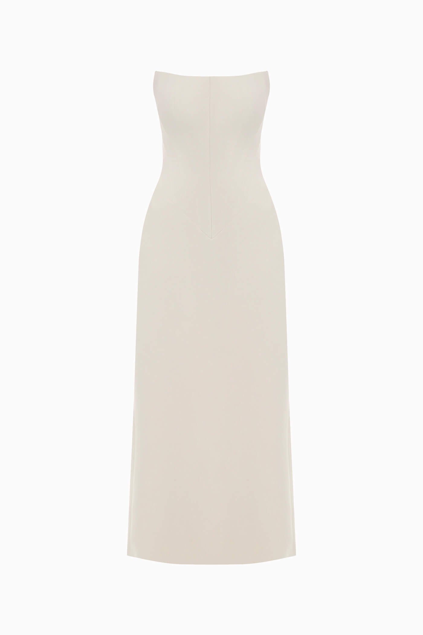 TIBI MIDI DRESS IN BEIGE