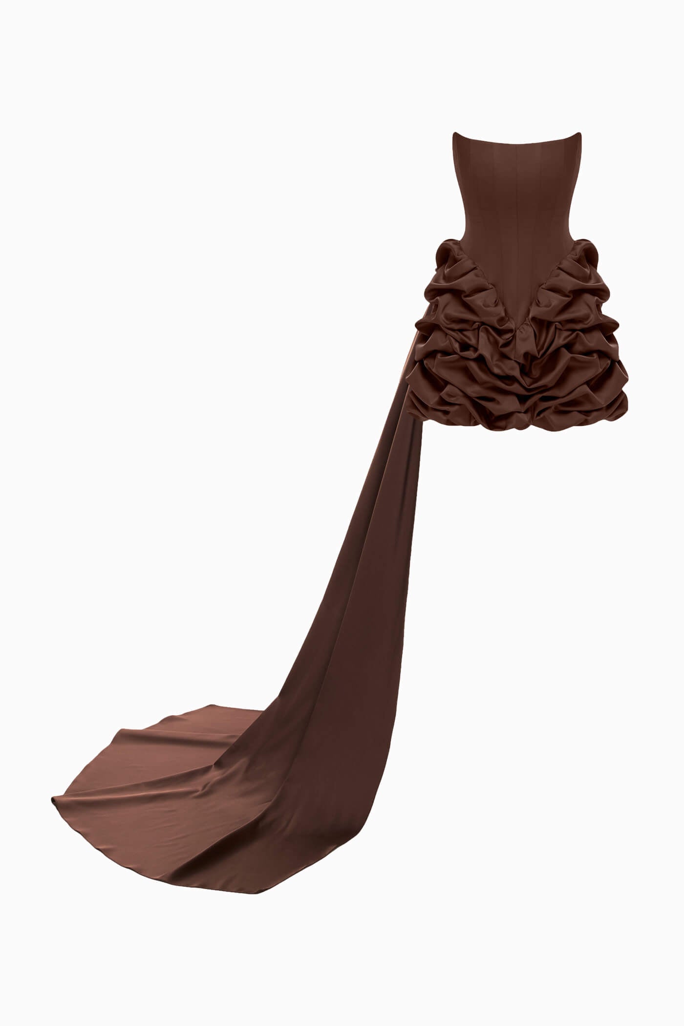 TRAIL FOR LUCKY DRESS BROWN