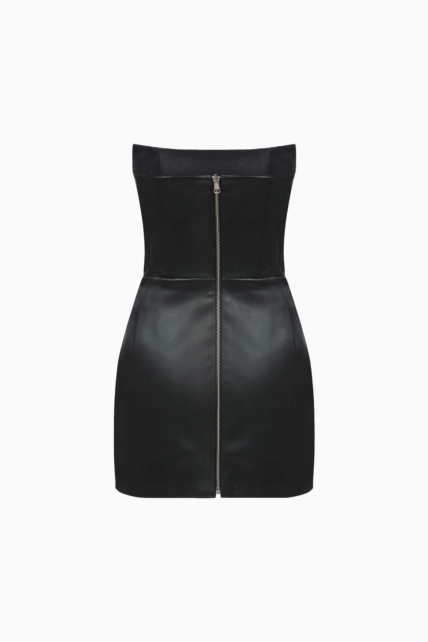 TWO SIDED ANGLES DRESS BLACK