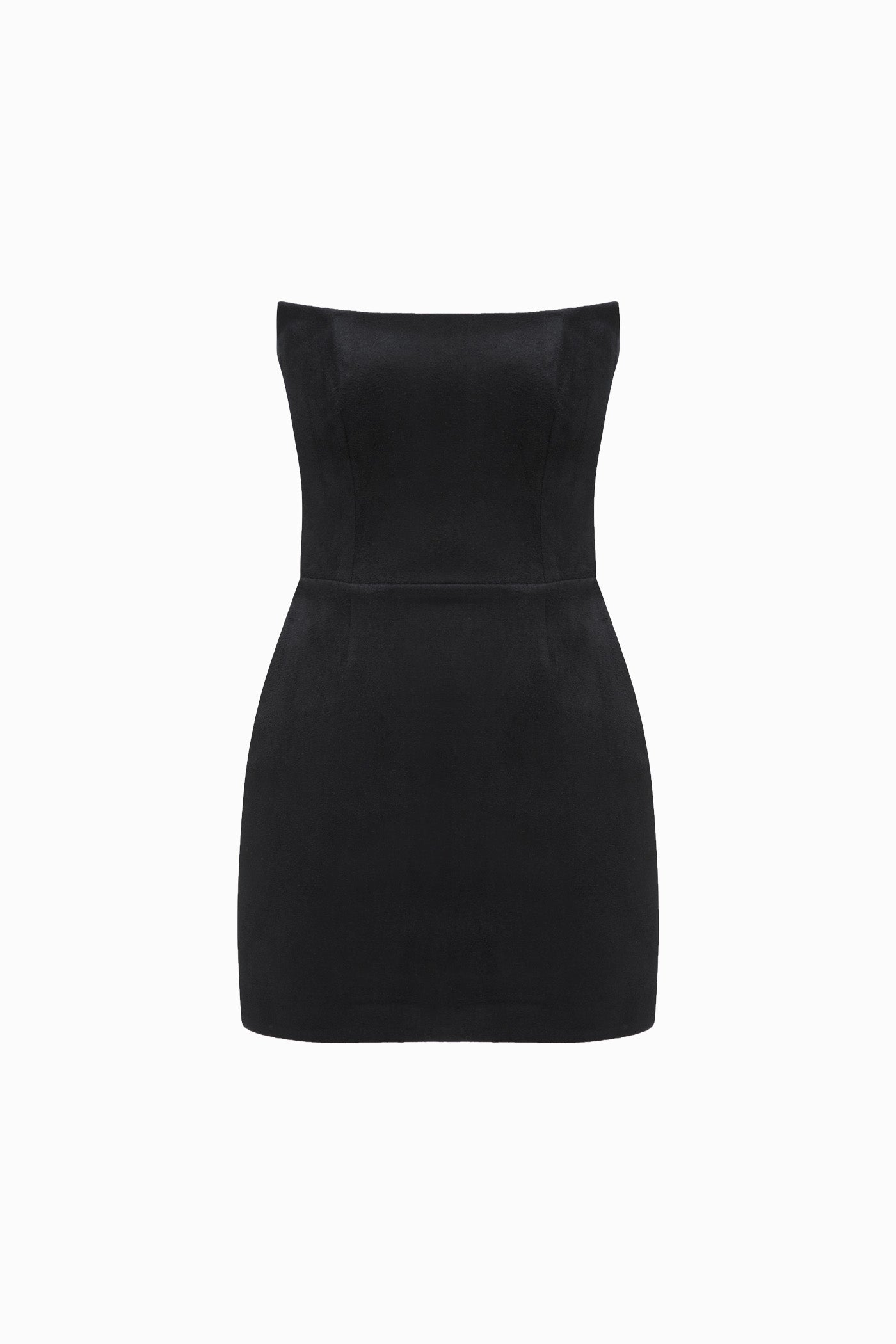 TWO SIDED ANGLES DRESS BLACK