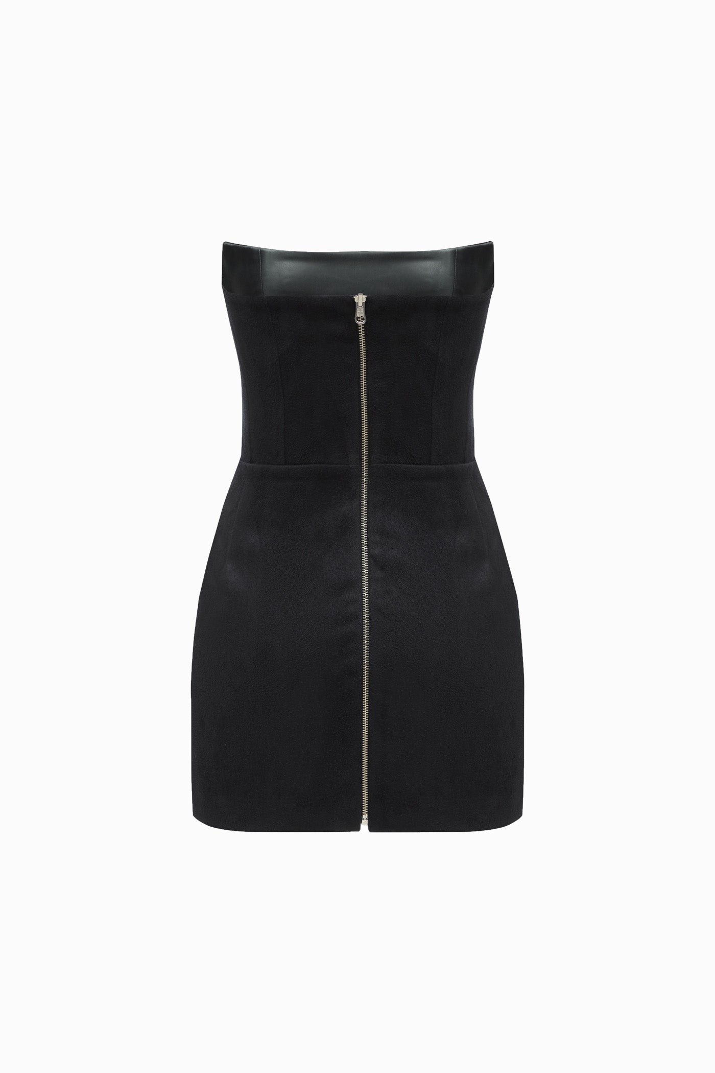 TWO SIDED ANGLES DRESS BLACK