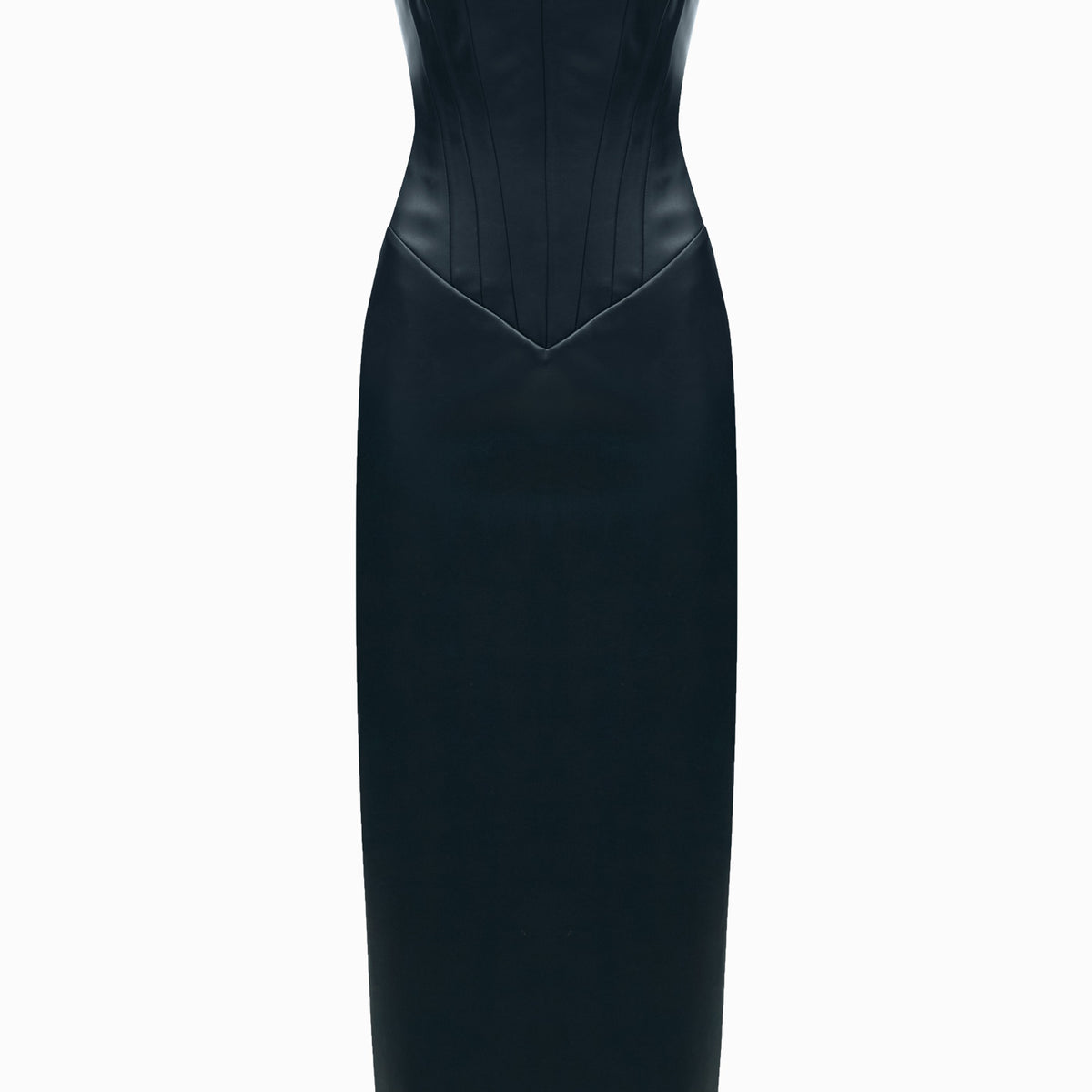 TWO SIDED TIBI MIDI DRESS NAVY-BLUE XS