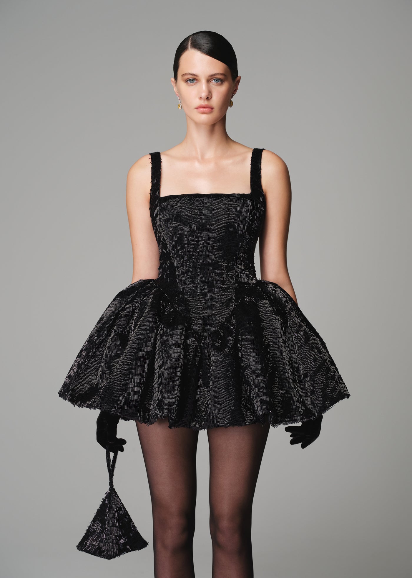 LOLITA SEQUIN DRESS BLACK