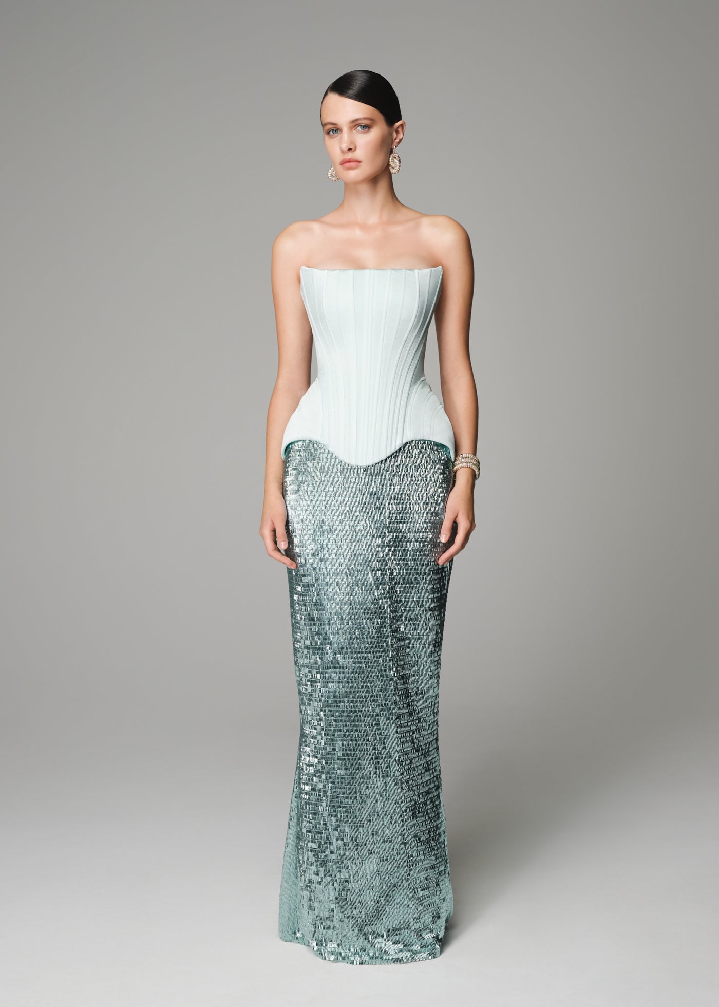 IRMA CORSET MISTY TEAL