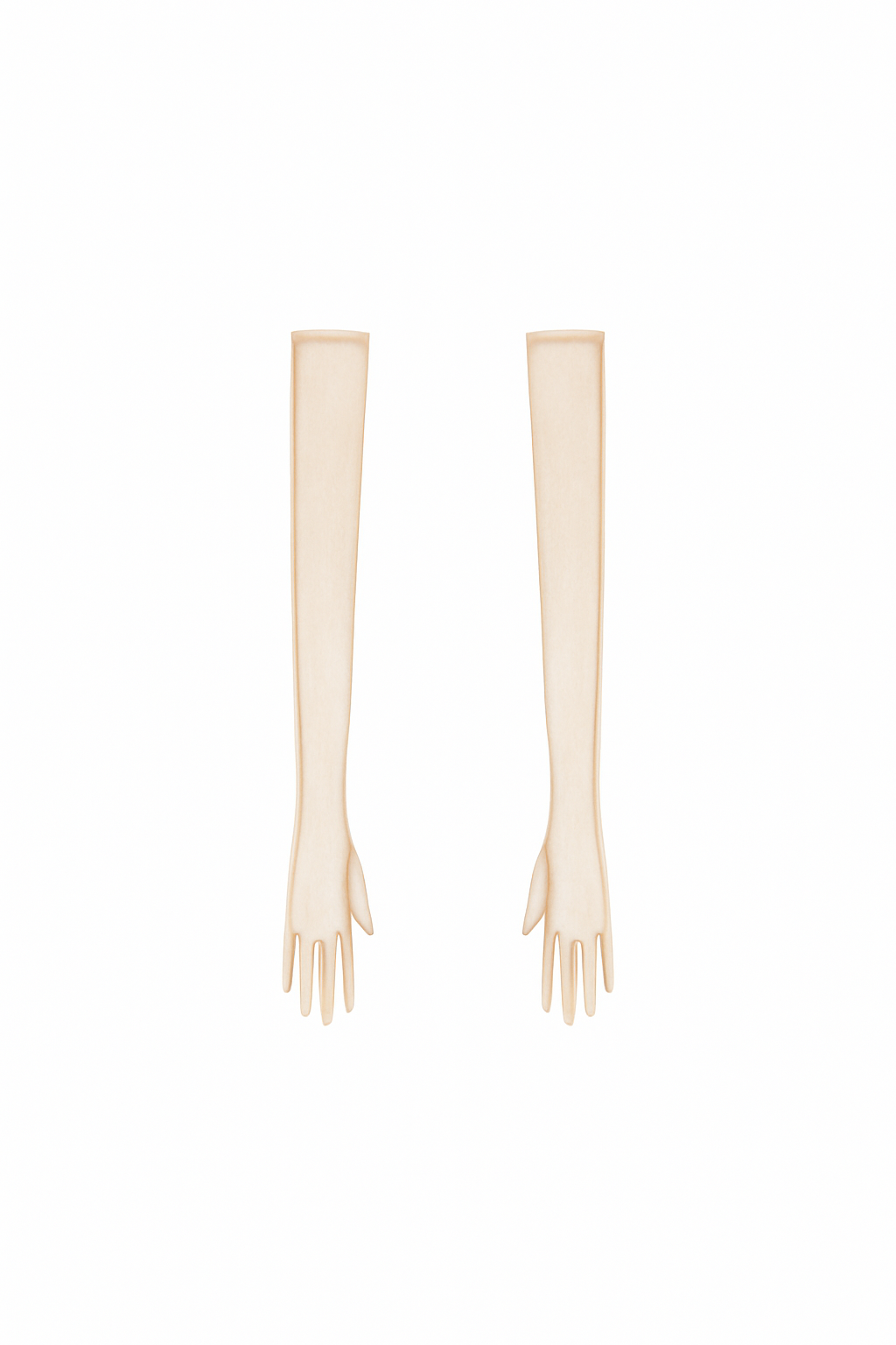 TULLE GLOVES BEIGE