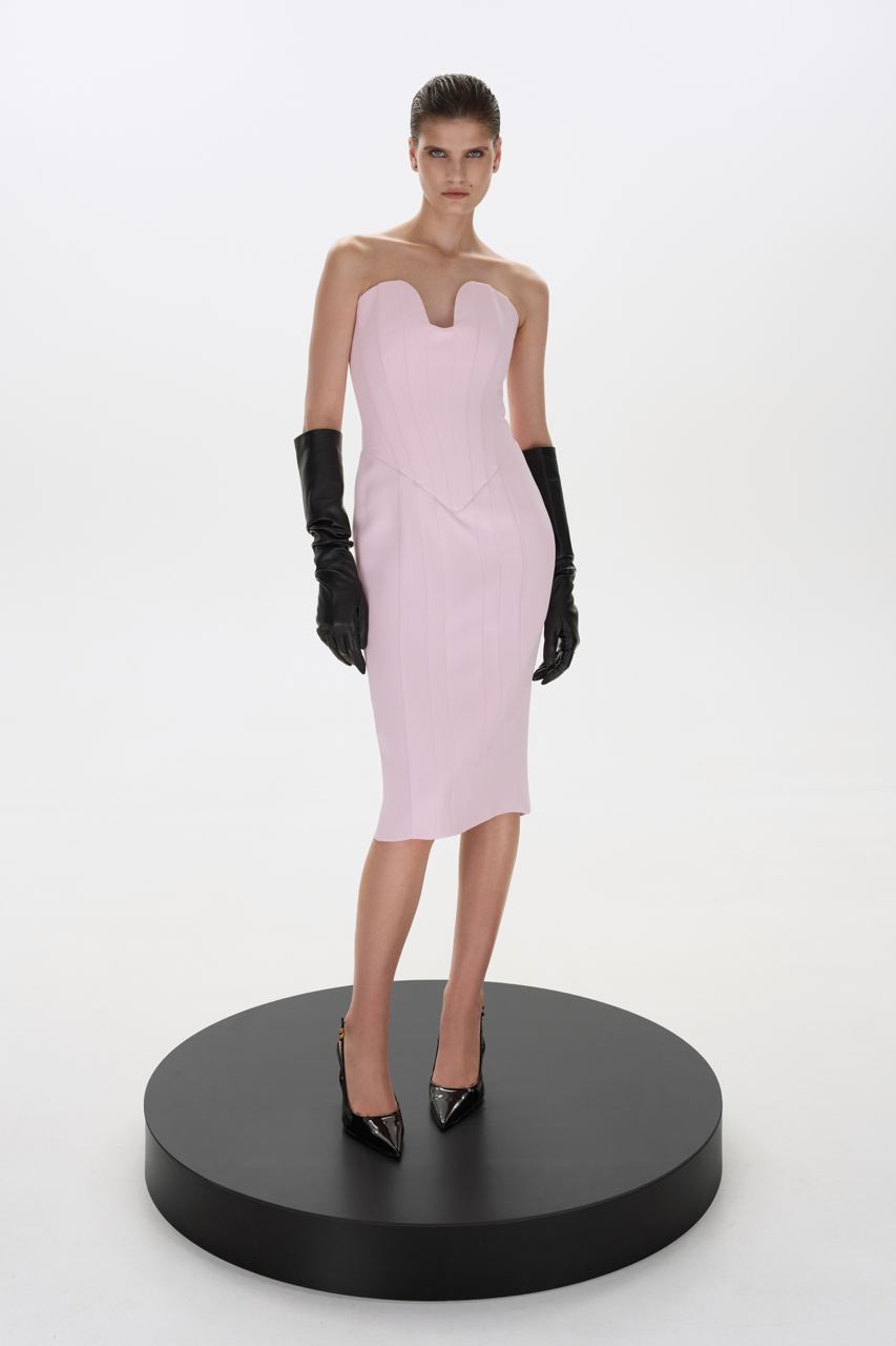 ARIA MIDI DRESS PINK