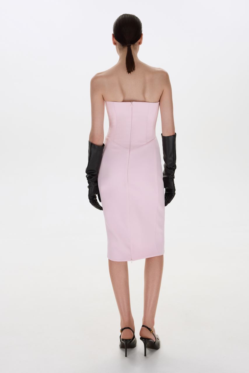 ARIA MIDI DRESS PINK