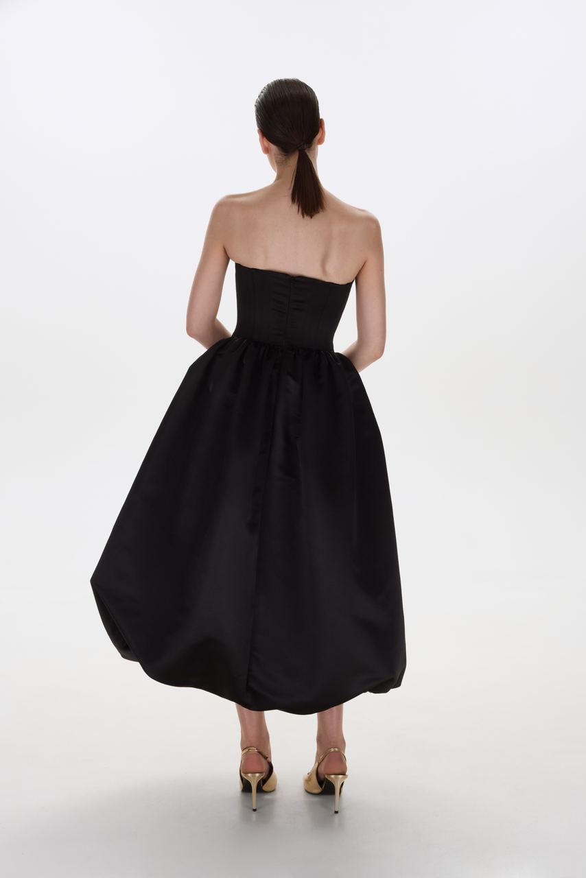 ANGLED TRANSFORMER DRESS BLACK