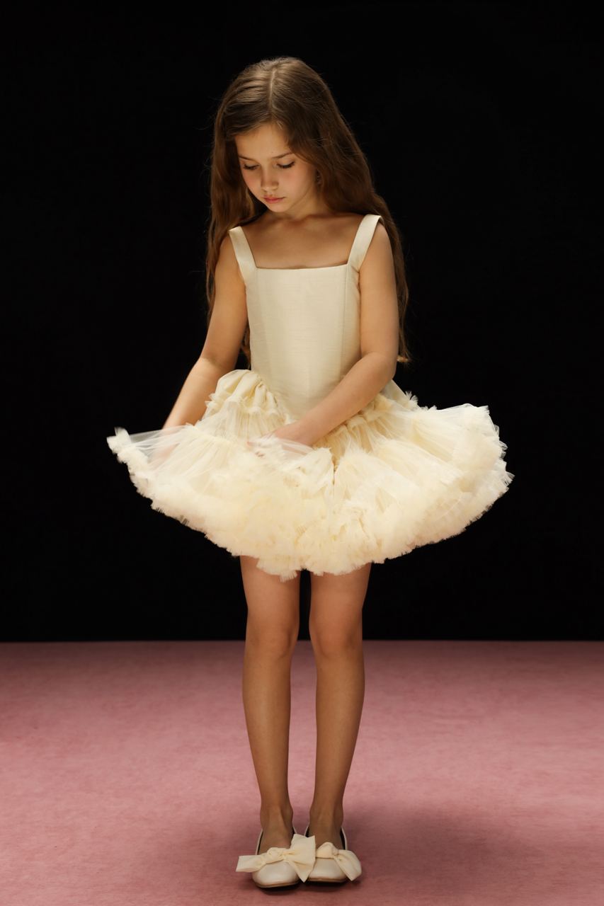 MISS TULLE DRESS BEIGE