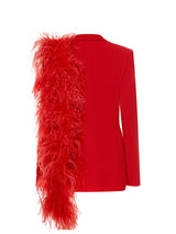 FEATHERS FOR LEO JACKET RED