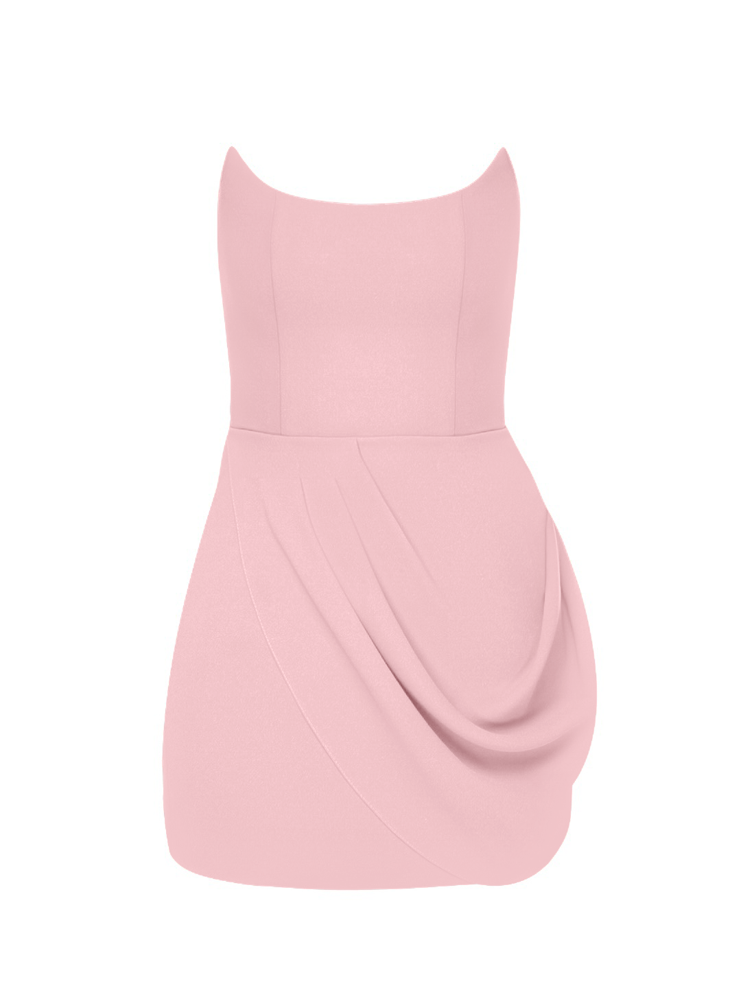 ANASTASIA MATT SILK DRESS PINK